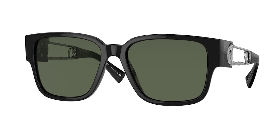 Versace VE4412 Rectangle Sunglasses  GB1/71-BLACK 57-18-140 - Color Map black