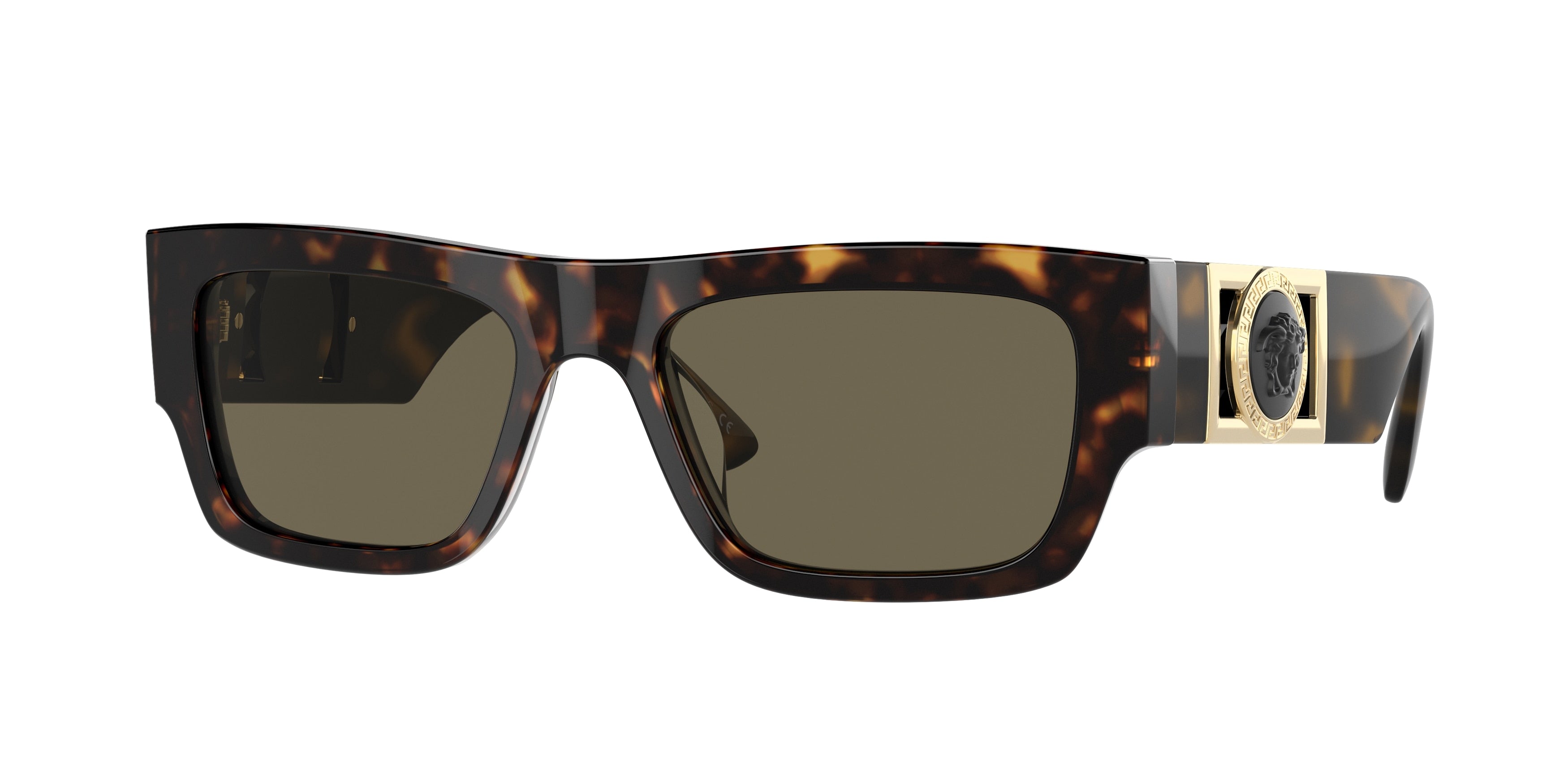 Versace VE4416U Rectangle Sunglasses  108/3-Havana 53-145-18 - Color Map Tortoise
