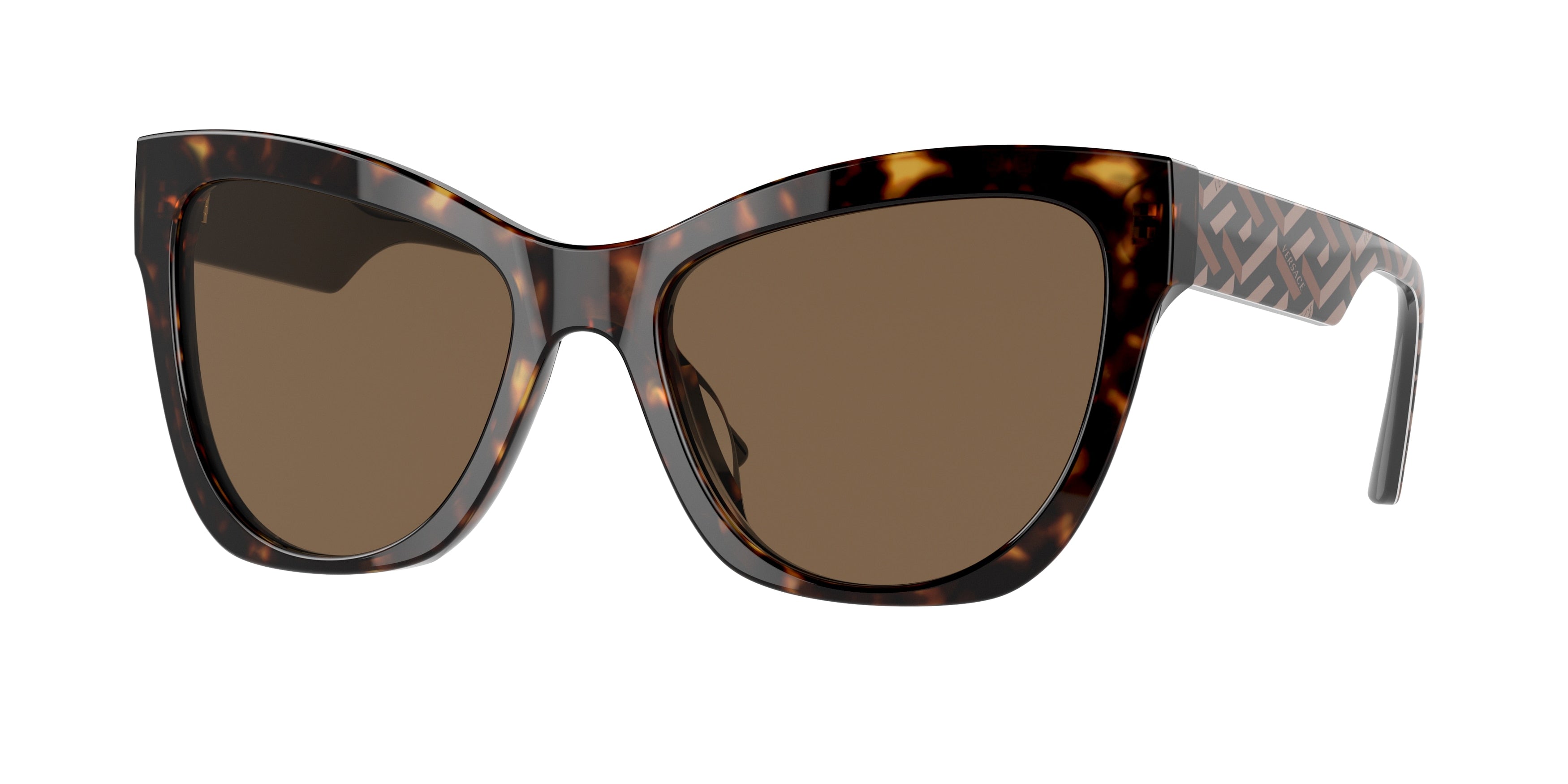 Versace VE4417U Cat Eye Sunglasses  535973-Havana 56-140-19 - Color Map Tortoise