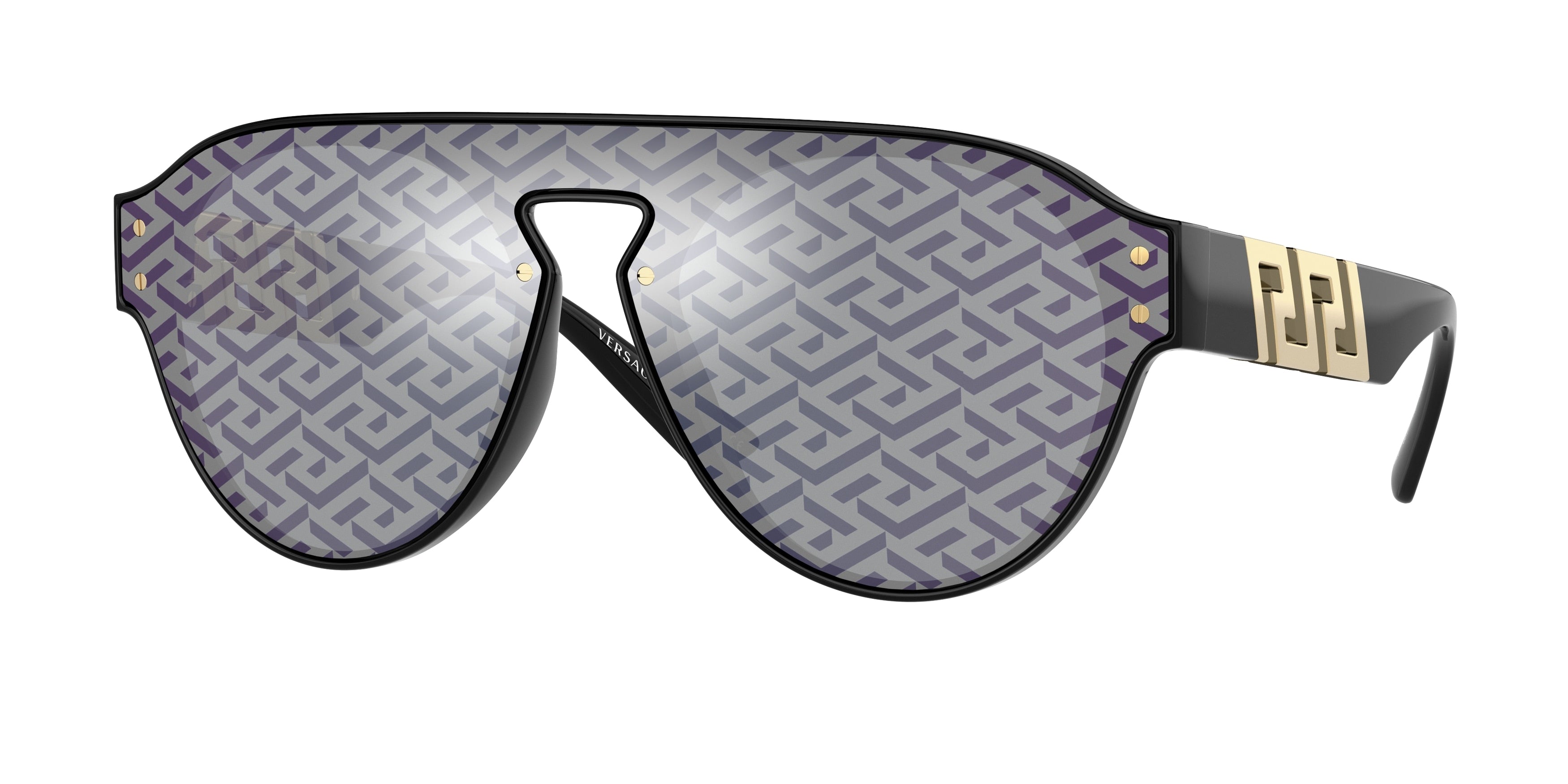 Versace VE4420 Phantos Sunglasses  GB1/F-Black 0-145-144 - Color Map Black