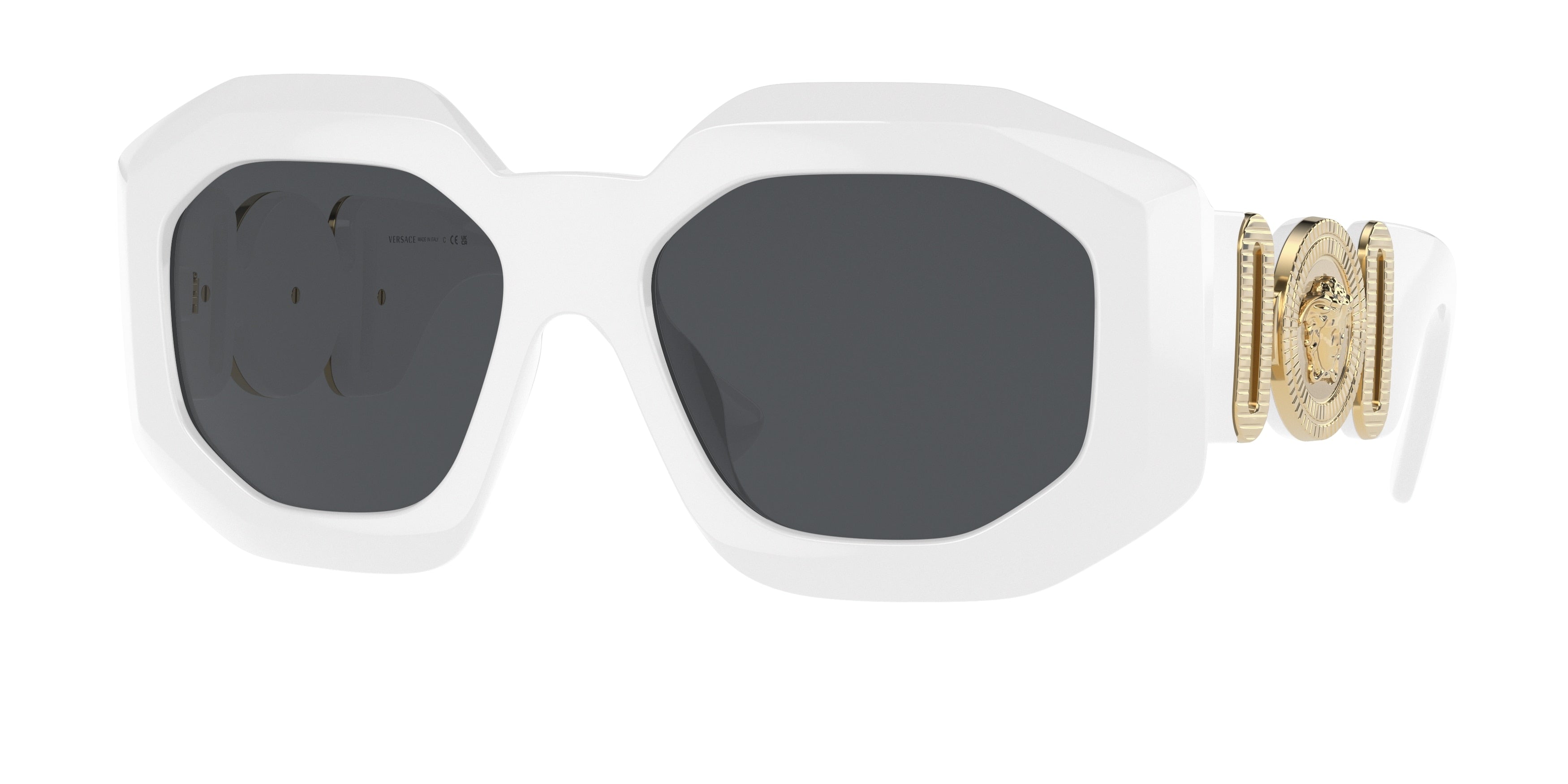 Versace VE4424U Irregular Sunglasses  314/87-White 55-145-18 - Color Map White