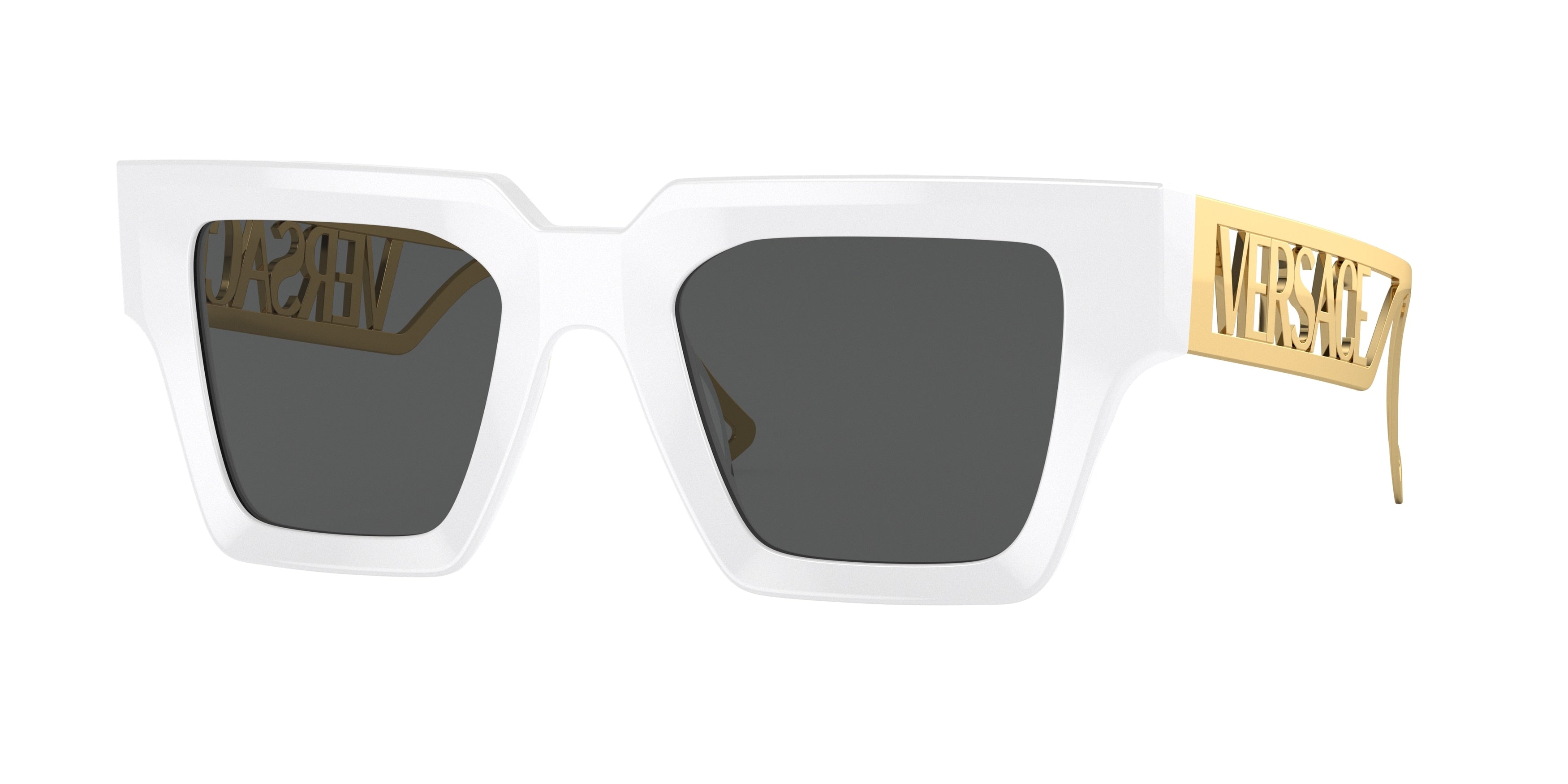 Versace VE4431 Square Sunglasses  401/87-White 49-145-22 - Color Map White