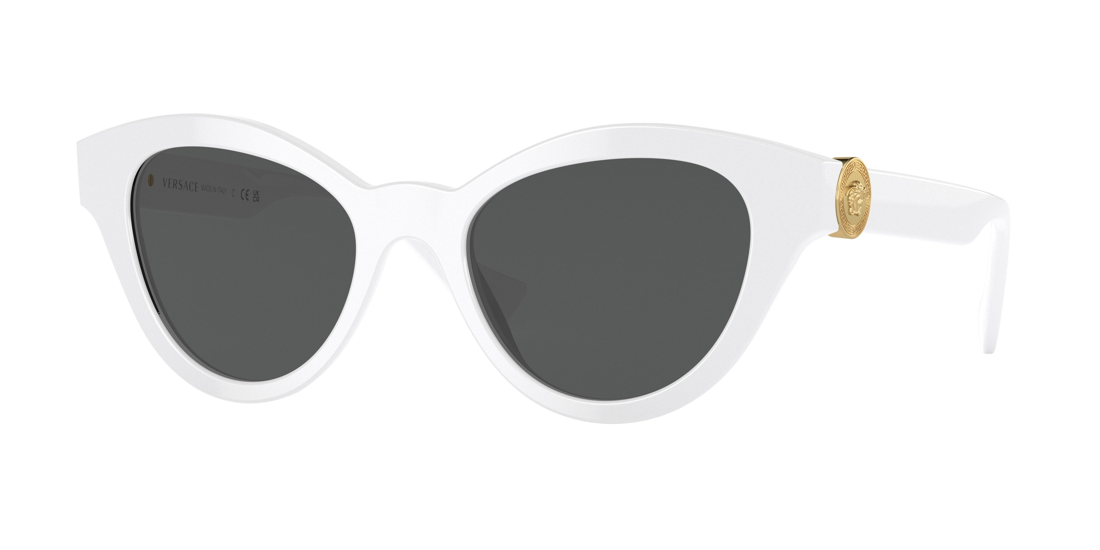 Versace VE4435 Butterfly Sunglasses  314/87-Optical White 52-145-20 - Color Map White