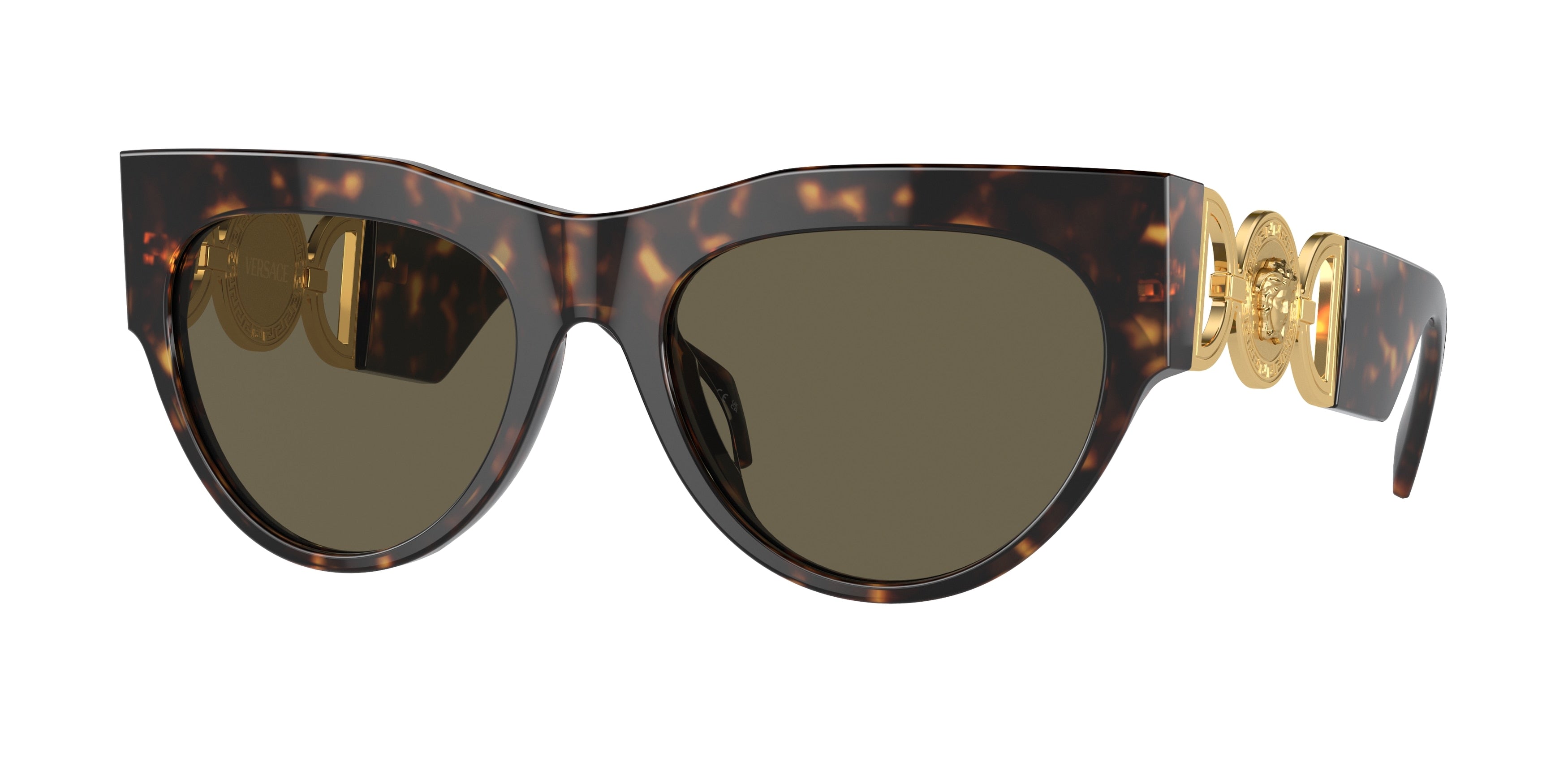 Versace VE4440U Irregular Sunglasses  108/3-Havana 56-145-19 - Color Map Tortoise