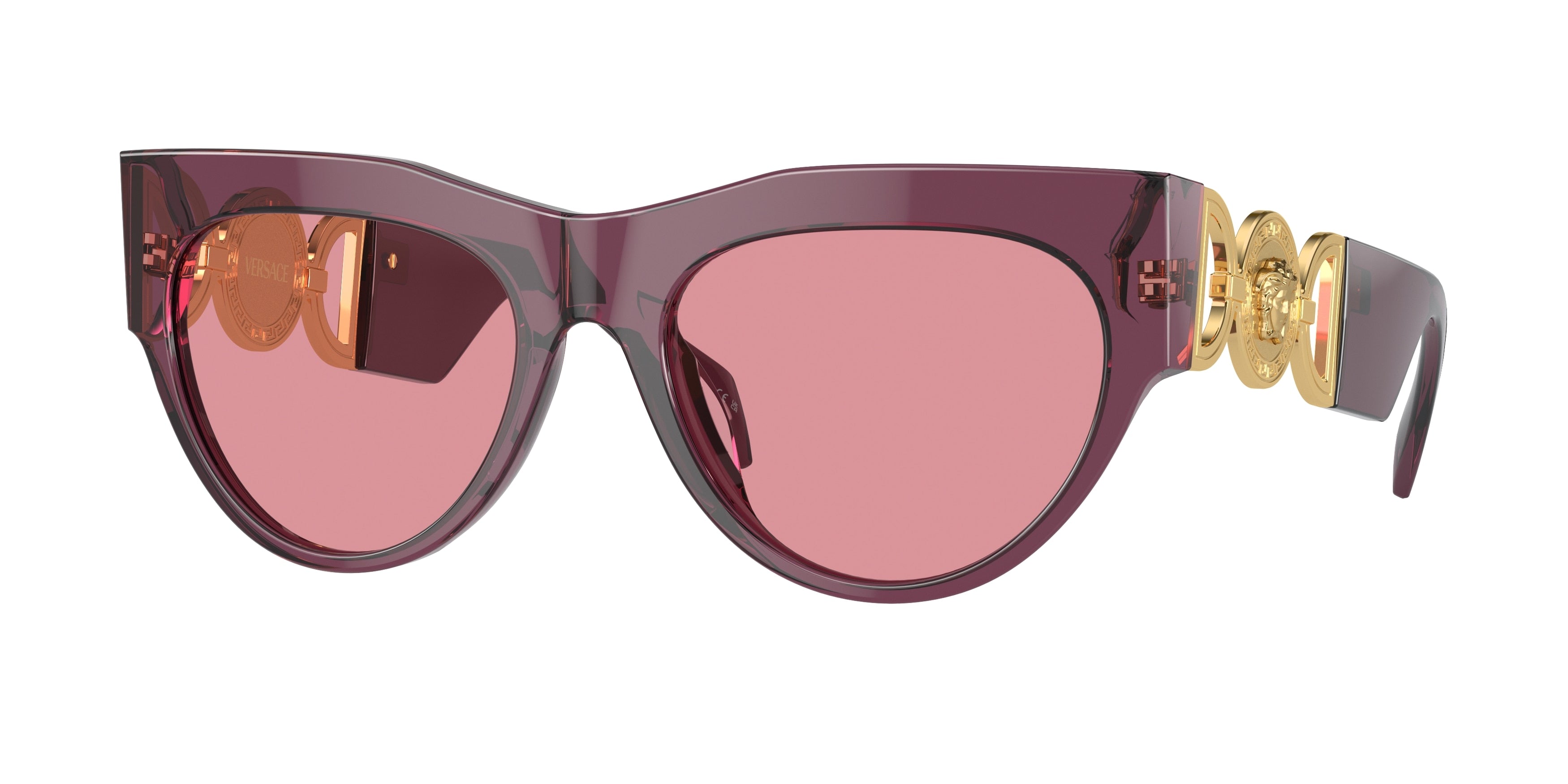 Versace VE4440U Irregular Sunglasses  5263A4-Transparent Marc 56-145-19 - Color Map Violet