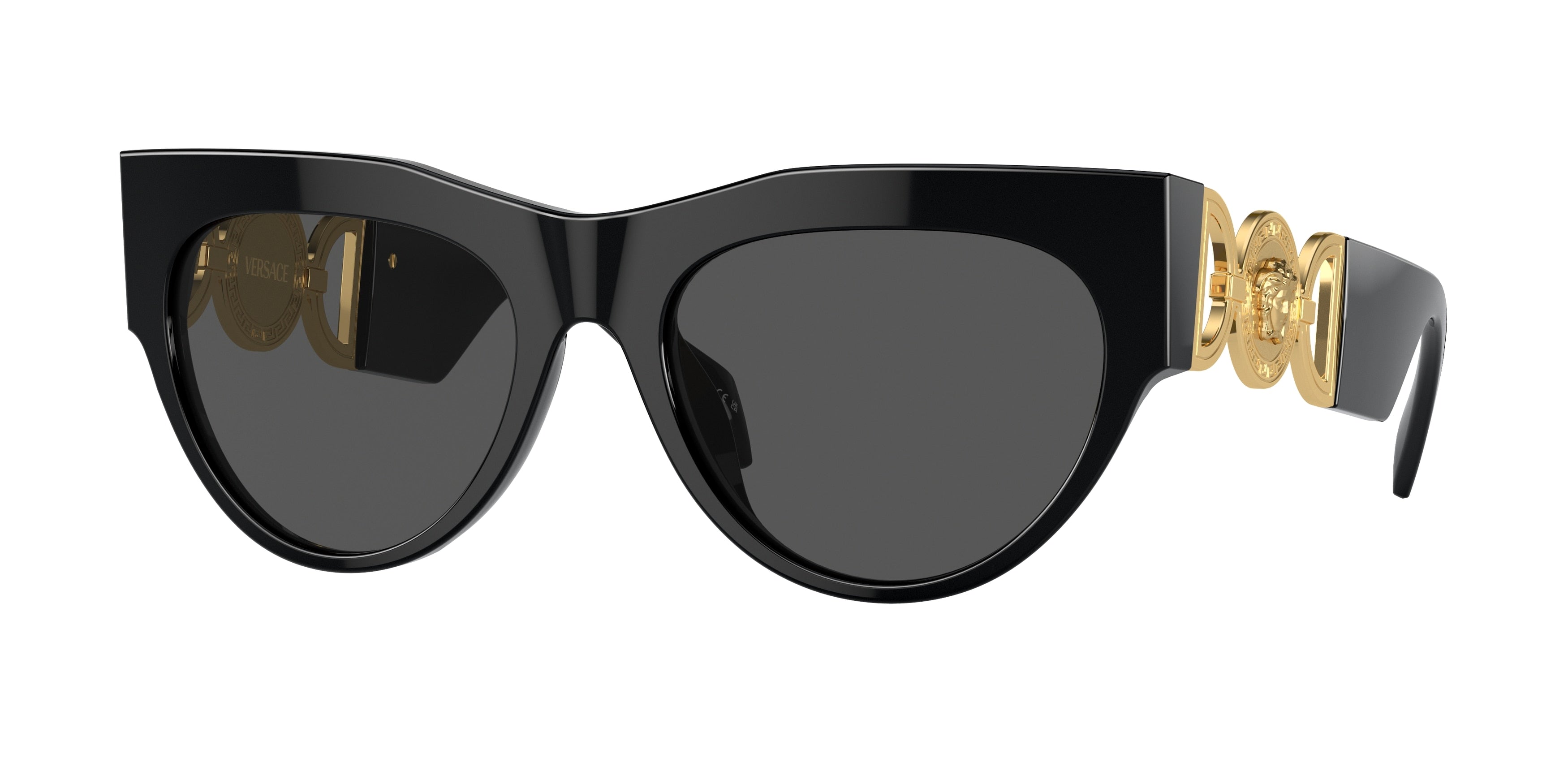 Versace VE4440U Irregular Sunglasses  GB1/87-Black 56-145-19 - Color Map Black