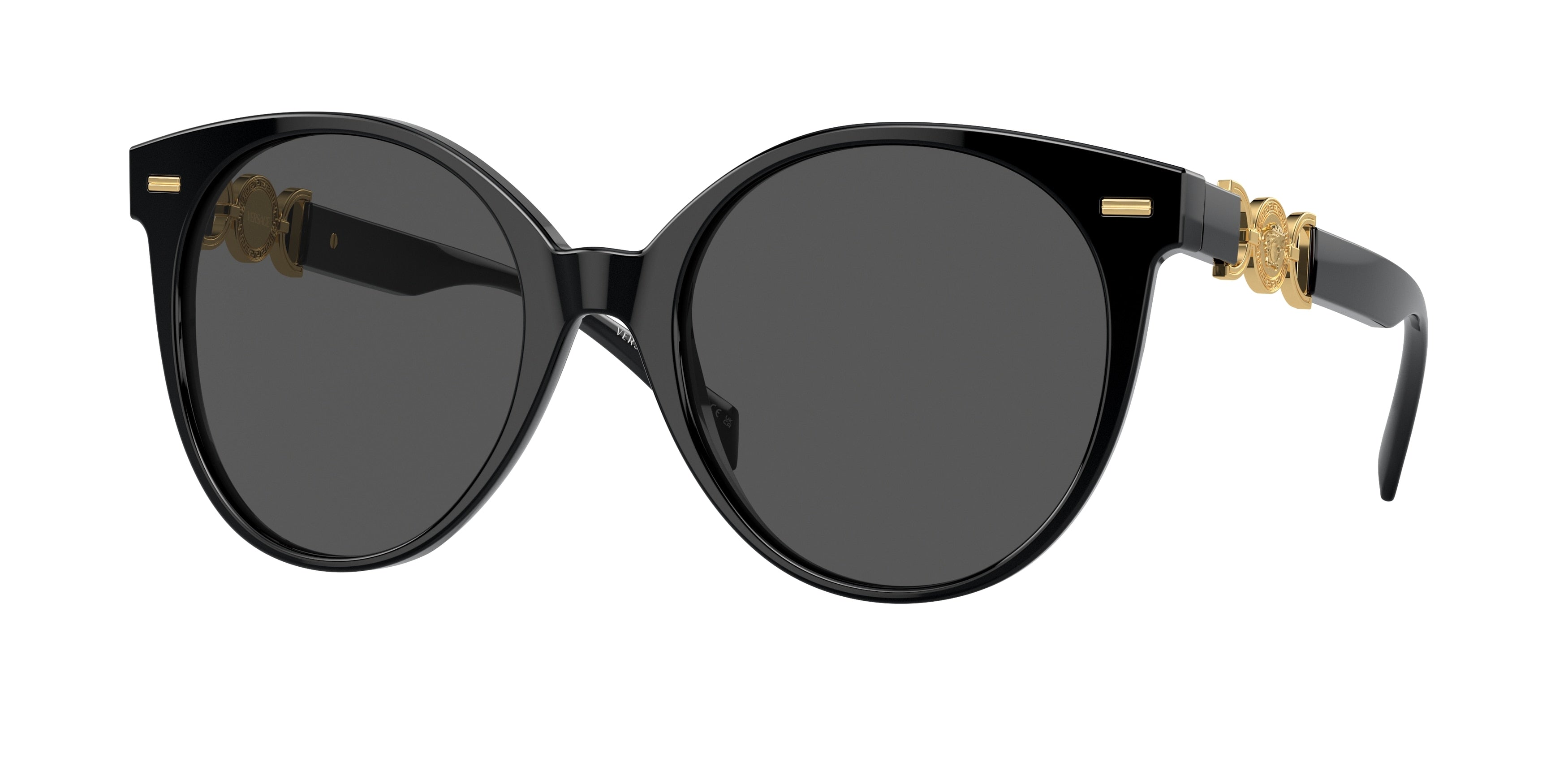 Versace VE4442 Phantos Sunglasses  GB1/87-Black 55-140-20 - Color Map Black