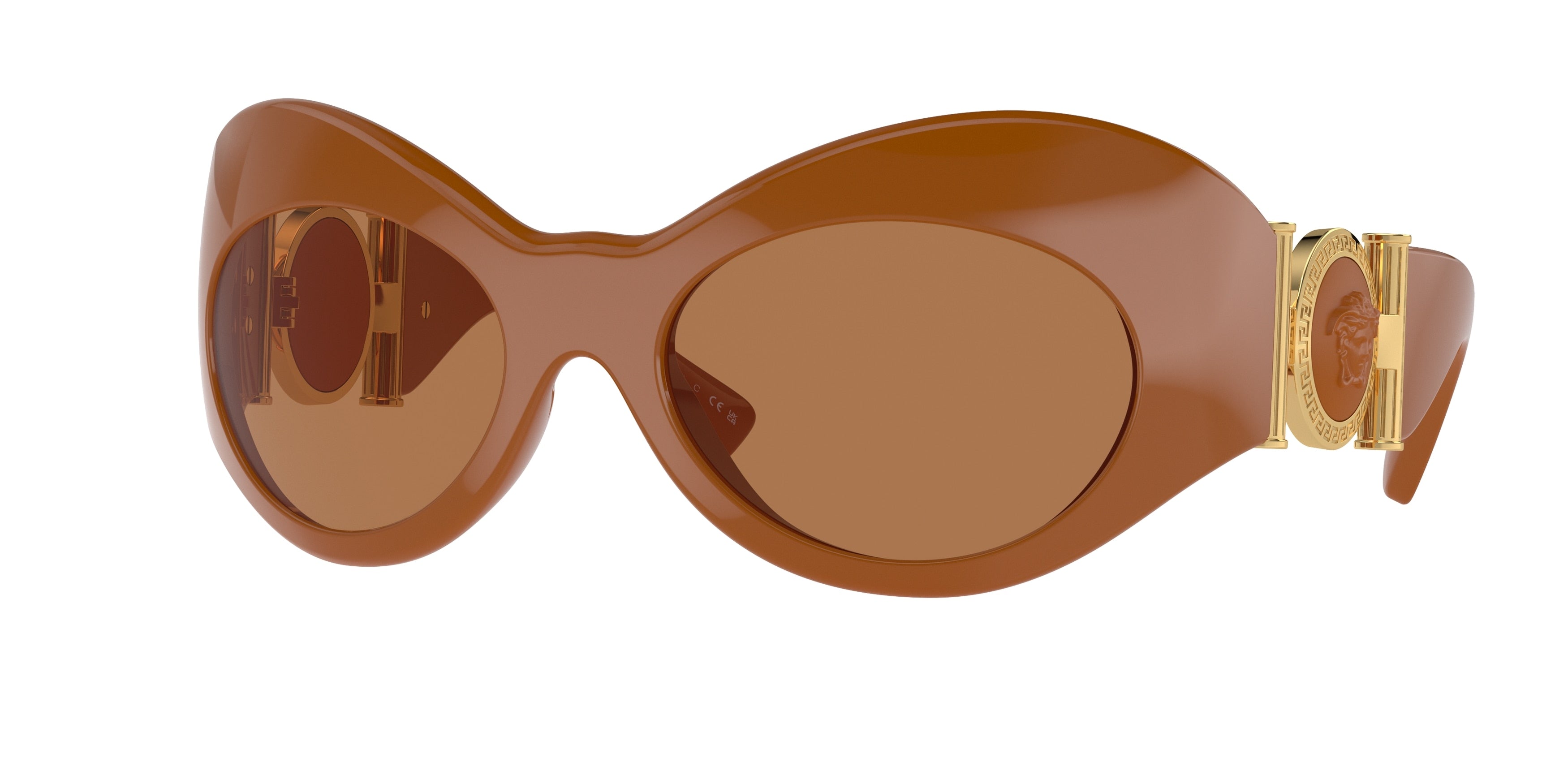 Versace VE4462 Irregular Sunglasses  544773-Caramel 57-115-20 - Color Map Beige