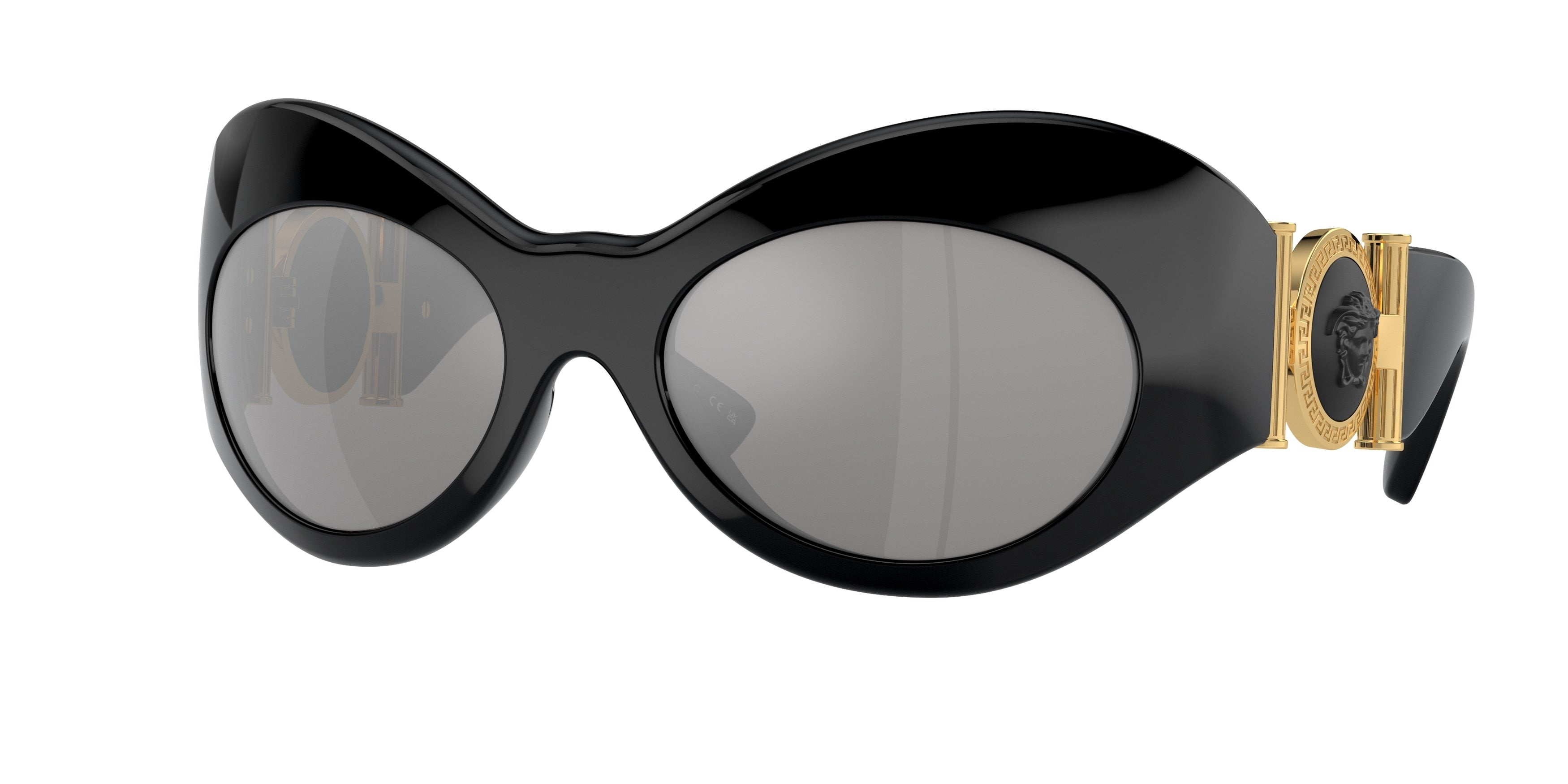 Versace VE4462 Irregular Sunglasses  GB1/6G-Black 57-115-20 - Color Map Black