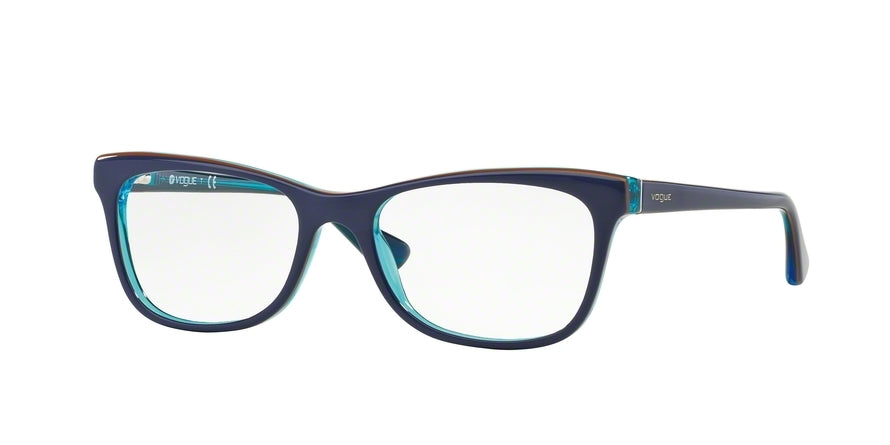 Vogue VO2763 Cat Eye Eyeglasses  2278-BLUETTE/ORANGE/AZURE TR 53-17-140 - Color Map blue