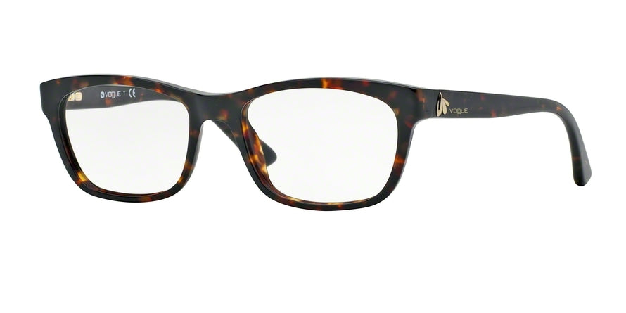 Vogue VO2767 Rectangle Eyeglasses  W656-DARK HAVANA 50-17-140 - Color Map havana