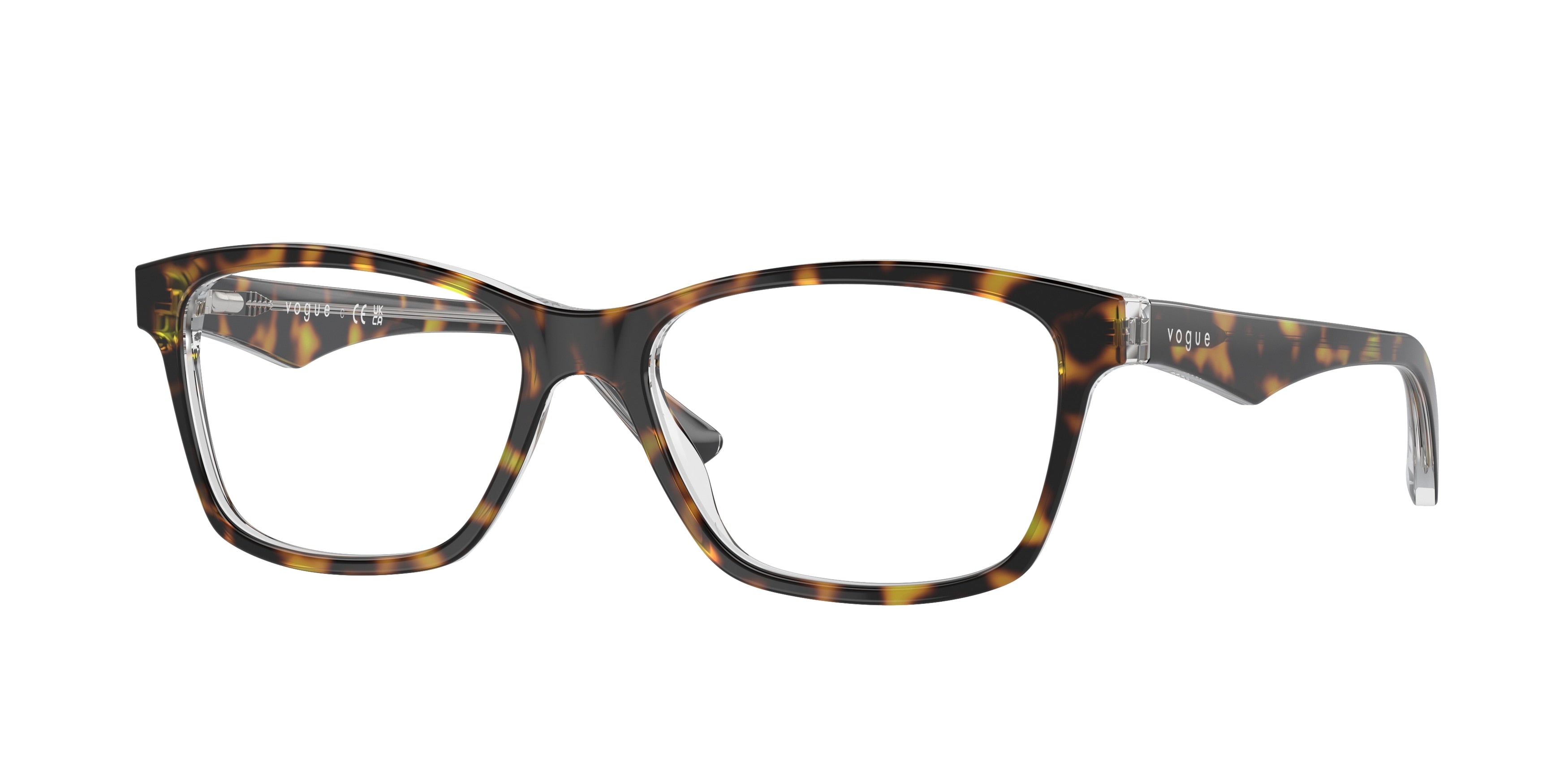 Vogue VO2787 Square Eyeglasses  1916-Havana 53-140-16 - Color Map Tortoise