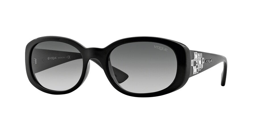 Vogue VO2820SB Oval Sunglasses  W44/11-BLACK 56-19-135 - Color Map black