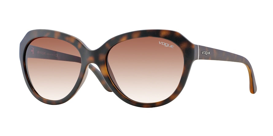 Vogue VO2845S Irregular Sunglasses  W65613-MATTE DARK HAVANA 56-18-140 - Color Map havana