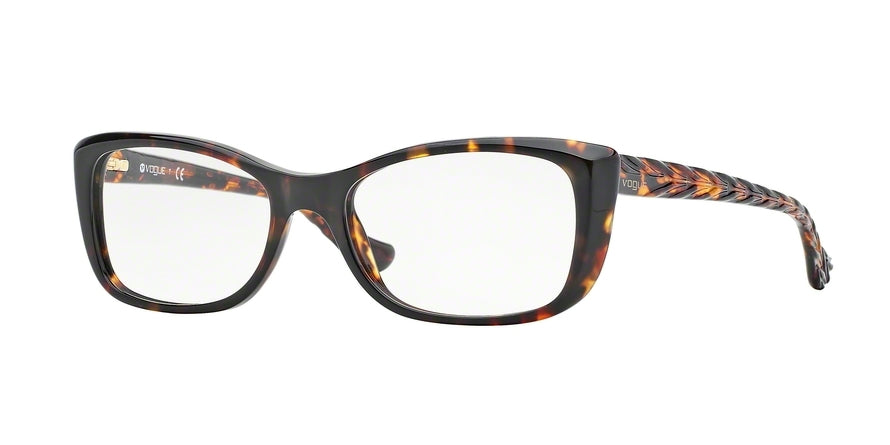 Vogue VO2864 Butterfly Eyeglasses  W656-DARK HAVANA 52-17-140 - Color Map havana