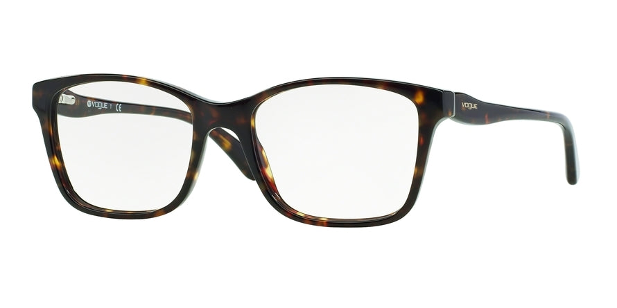 Vogue VO2907 Square Eyeglasses  W656-DARK HAVANA 54-18-140 - Color Map havana