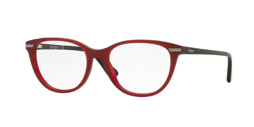 Vogue VO2937 Oval Eyeglasses  2391-RED RASPBERRY 51-17-140 - Color Map red