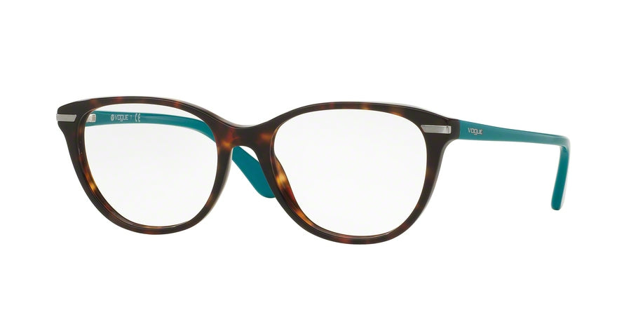 Vogue VO2937 Oval Eyeglasses  2393-DARK HAVANA 51-17-140 - Color Map havana