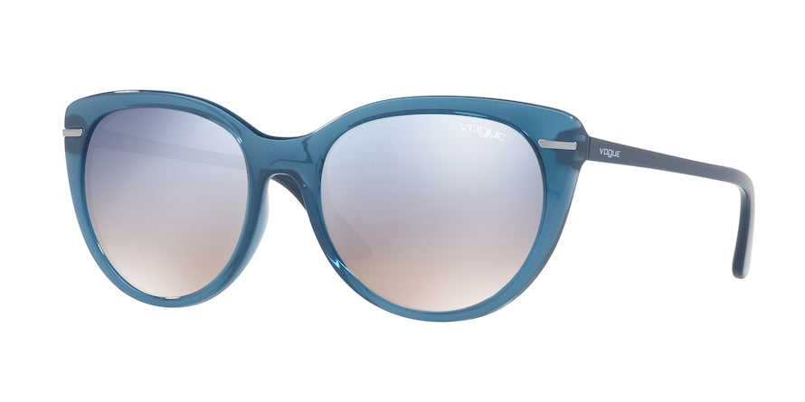 Vogue VO2941S Cat Eye Sunglasses  25347B-OPAL LIGHT BLUE 56-18-140 - Color Map light blue