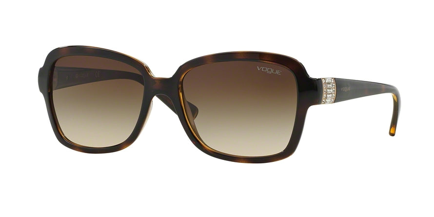 Vogue VO2942SB Pillow Sunglasses  W65613-DARK HAVANA 55-17-135 - Color Map havana