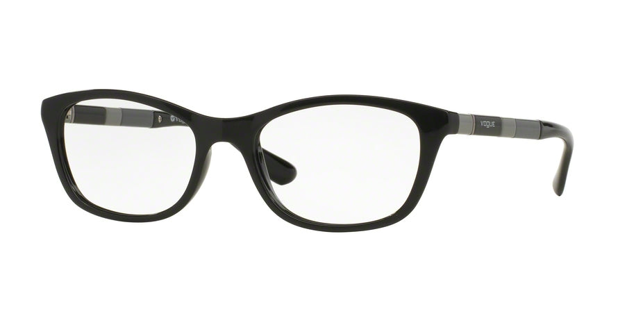 Vogue VO2969 Cat Eye Eyeglasses  W44-BLACK 52-17-140 - Color Map black