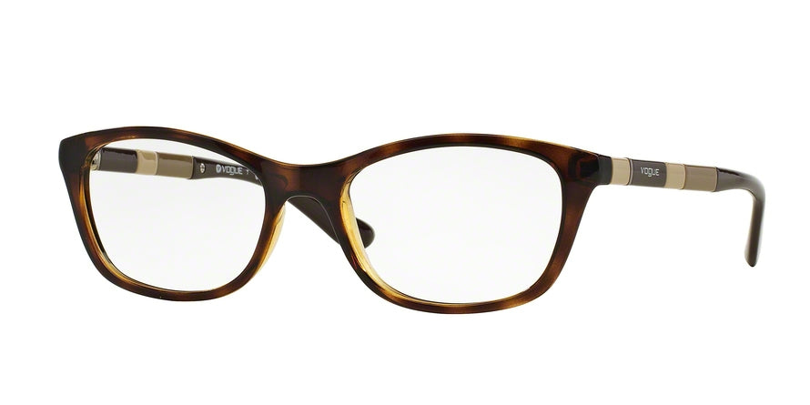 Vogue VO2969 Cat Eye Eyeglasses  W656-DARK HAVANA 52-17-140 - Color Map havana