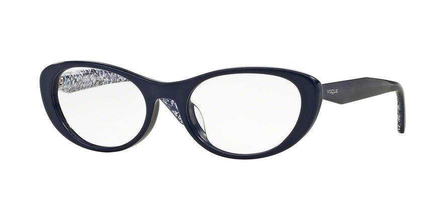 Vogue VO2989F Oval Eyeglasses  2325-NIGHT BLUE 52-18-135 - Color Map blue