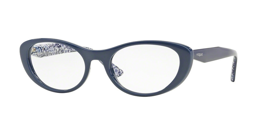 Vogue VO2989 Oval Eyeglasses  2325-NIGHT BLUE 50-18-135 - Color Map blue