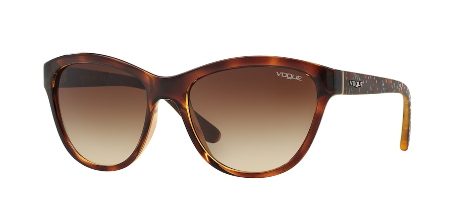 Vogue VO2993S Cat Eye Sunglasses  W65613-DARK HAVANA 57-18-140 - Color Map havana