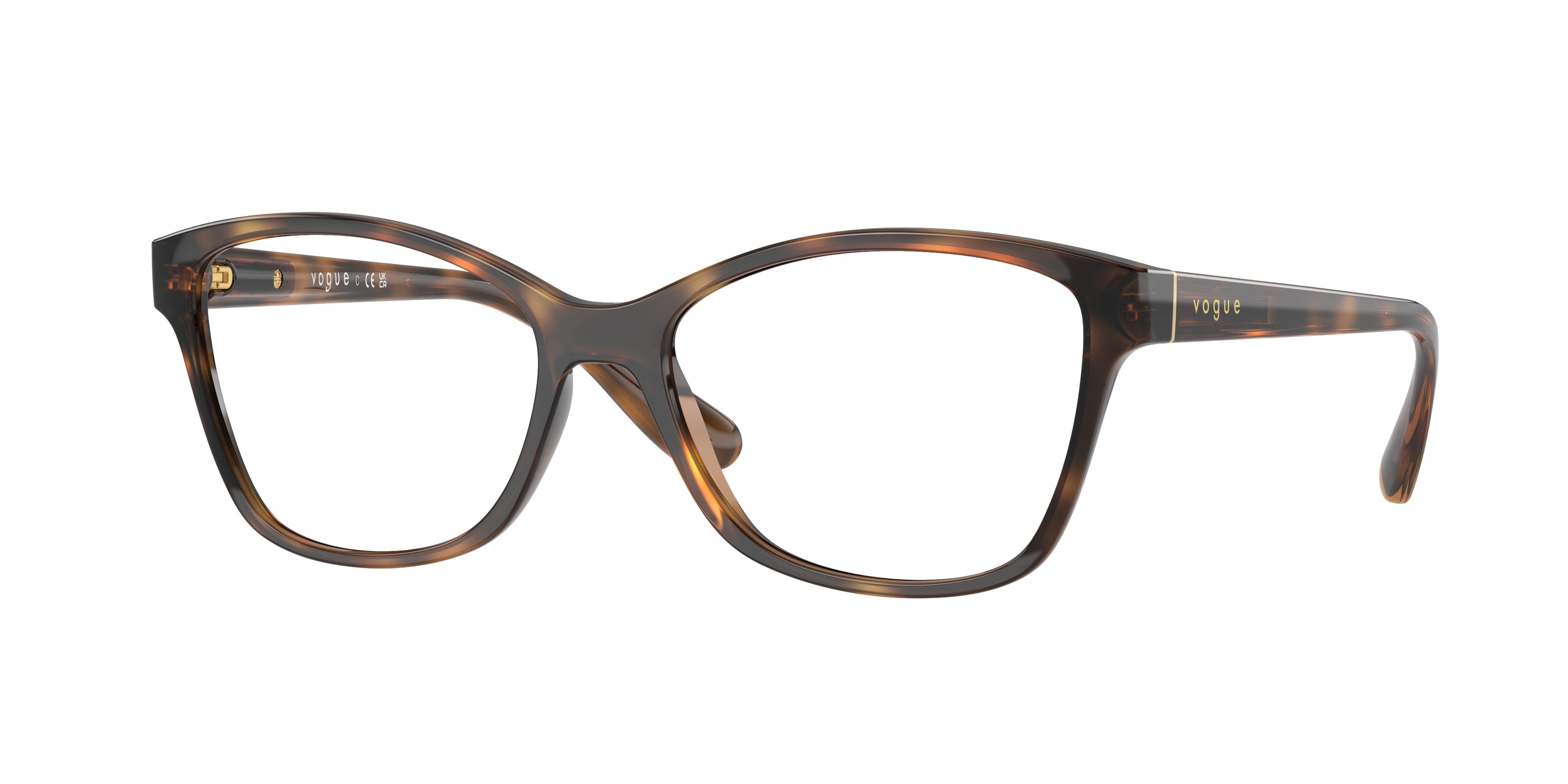 Vogue VO2998 Cat Eye Eyeglasses  2386-Havana 54-140-16 - Color Map Tortoise