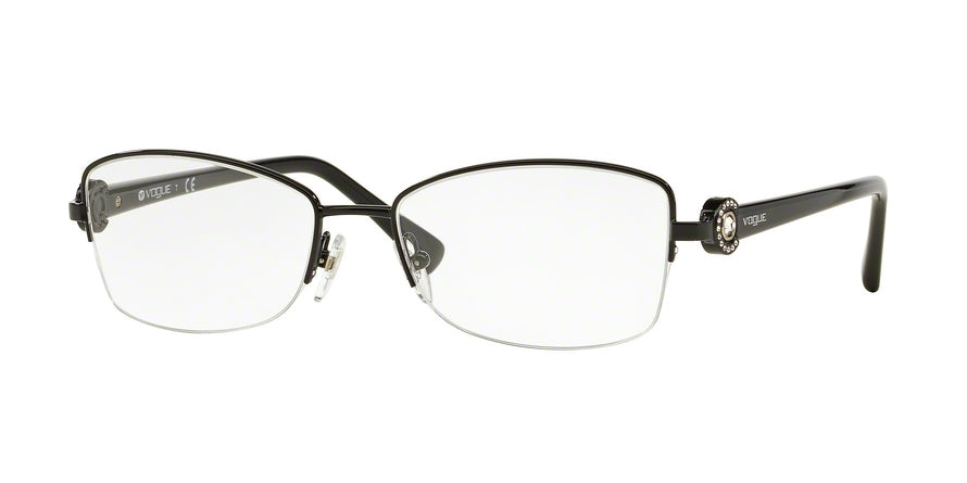 Vogue VO3985B Butterfly Eyeglasses  352-BLACK 52-17-135 - Color Map black