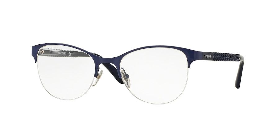 Vogue VO3998 Oval Eyeglasses  5001-DARK BLUE 52-19-140 - Color Map blue