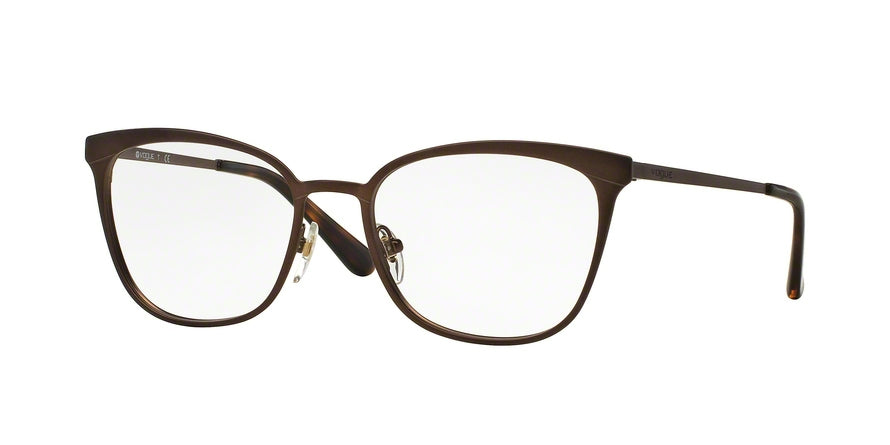 Vogue VO3999 Pillow Eyeglasses  934S-MATTE BURNT BROWN 50-18-135 - Color Map brown