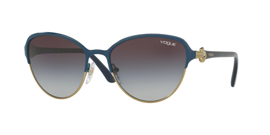Vogue VO4012S Phantos Sunglasses  50068G-BLUE/PALE GOLD 55-18-135 - Color Map blue