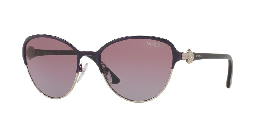 Vogue VO4012S Phantos Sunglasses  965/8H-VIOLET/SILVER 55-18-135 - Color Map violet