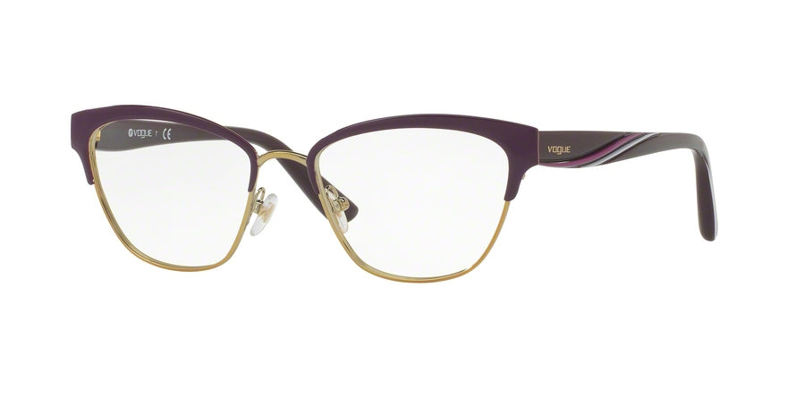 Vogue VO4033 Cat Eye Eyeglasses  5028-VIOLET/PALE GOLD 53-17-140 - Color Map violet