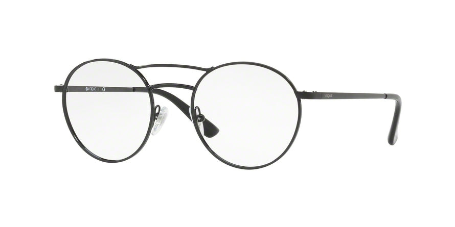 Vogue VO4059 Round Eyeglasses  352-BLACK 50-19-135 - Color Map black