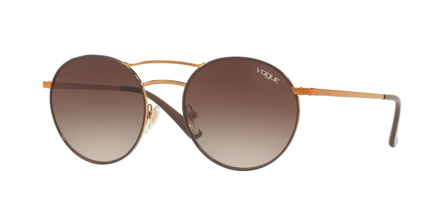 Vogue VO4061S Round Sunglasses  502113-COPPER/BROWN 52-19-135 - Color Map brown