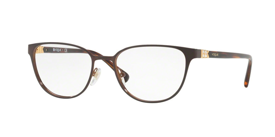 Vogue VO4062B Pillow Eyeglasses  997-BROWN 52-18-140 - Color Map brown