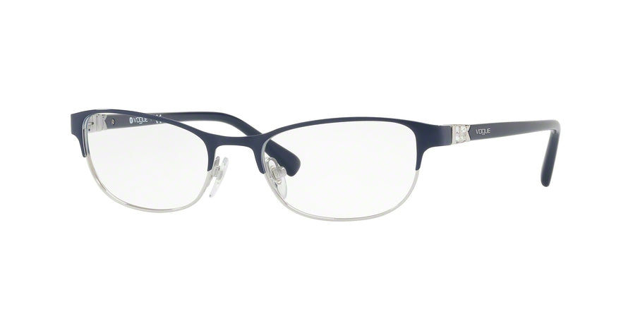 Vogue VO4063B Pillow Eyeglasses  5051-BLUE/SILVER 52-18-140 - Color Map blue