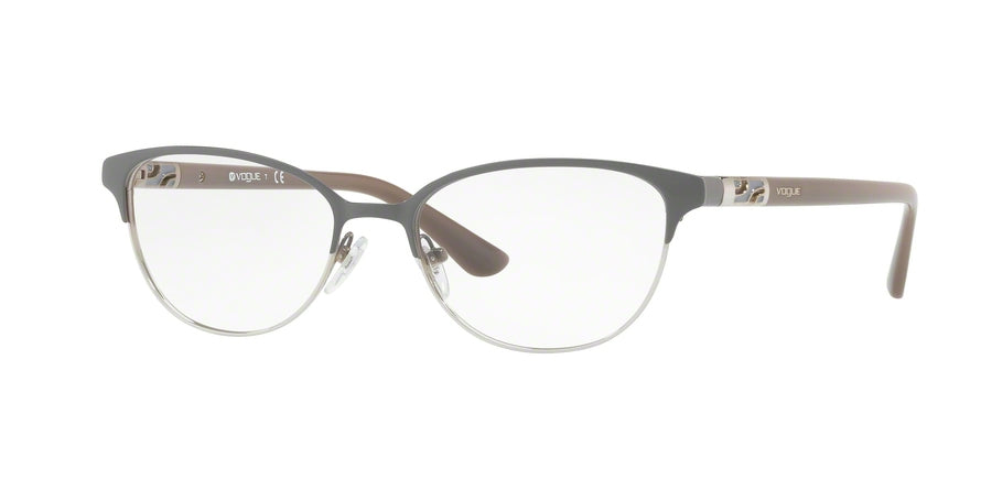 Vogue VO4066 Oval Eyeglasses  5061-GREY/SILVER 53-17-140 - Color Map grey