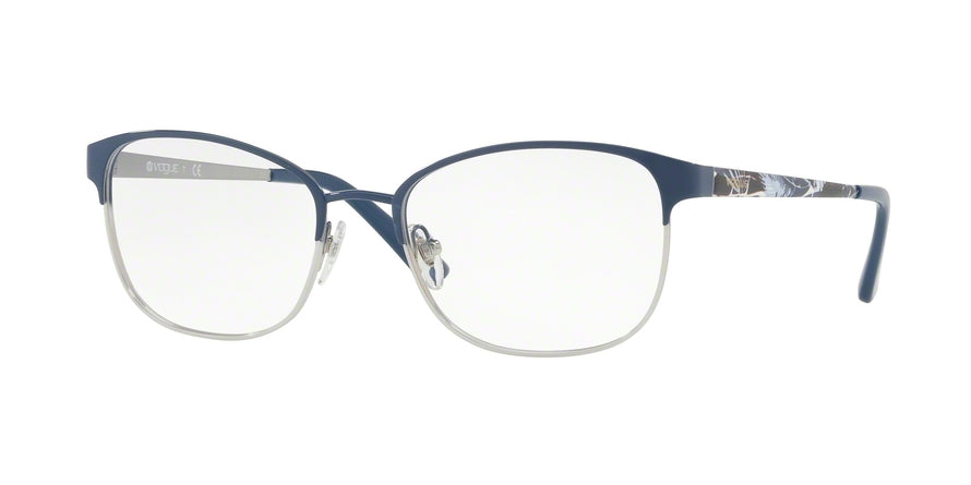 Vogue VO4072 Pillow Eyeglasses  5070-BLUETTE/SILVER 52-18-140 - Color Map blue