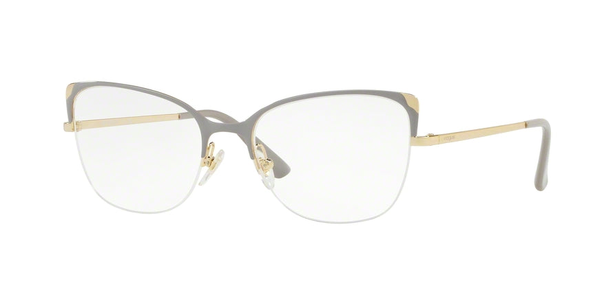 Vogue VO4077 Butterfly Eyeglasses  5088-GOLD/GREY 52-18-135 - Color Map brown
