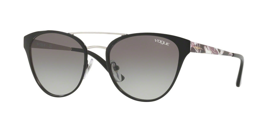 Vogue VO4078S Butterfly Sunglasses  352/11-BLACK/SILVER 53-19-140 - Color Map black