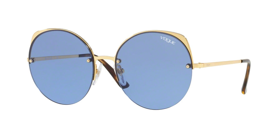 Vogue VO4081S Round Sunglasses  280/76-GOLD 55-17-135 - Color Map silver
