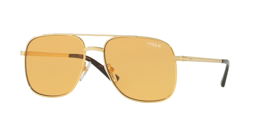 Vogue VO4083S Rectangle Sunglasses  280/7-GOLD 55-16-135 - Color Map gold