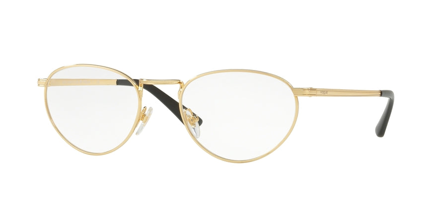 Vogue VO4084 Oval Eyeglasses  280-GOLD 52-20-135 - Color Map gold