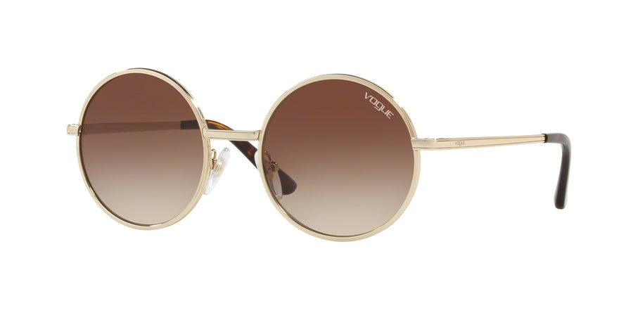 Vogue VO4085S Round Sunglasses  848/13-PALE GOLD 50-19-135 - Color Map gold