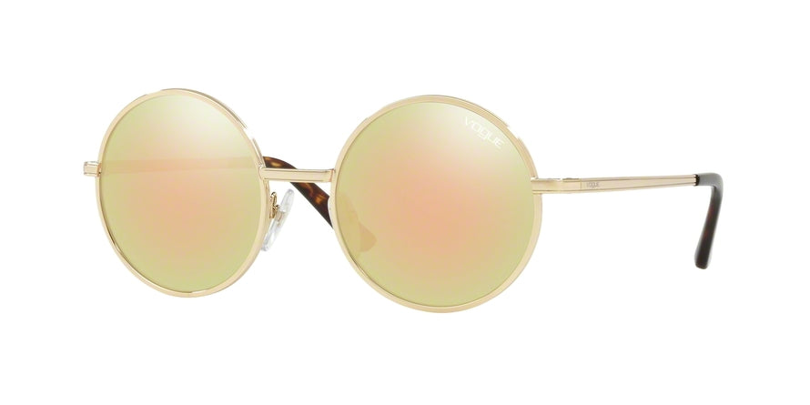 Vogue VO4085S Round Sunglasses  848/4Z-PALE GOLD 50-19-135 - Color Map gold