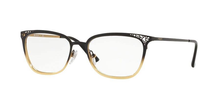 Vogue VO4103 Butterfly Eyeglasses  352-TOP BLACK GRADIENT ON GOLD 50-17-135 - Color Map black